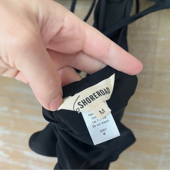 6 Shore Road Push Cart One Piece Swimsuit Black Monokini Sexy Beach Womens M - Picture 3 of 7